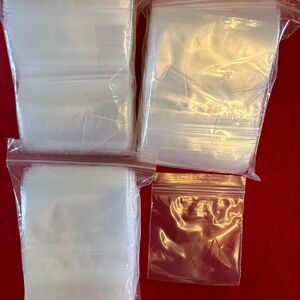 3”x 3” Resealable Crystal Clear Craft Baggies.2 Mil.